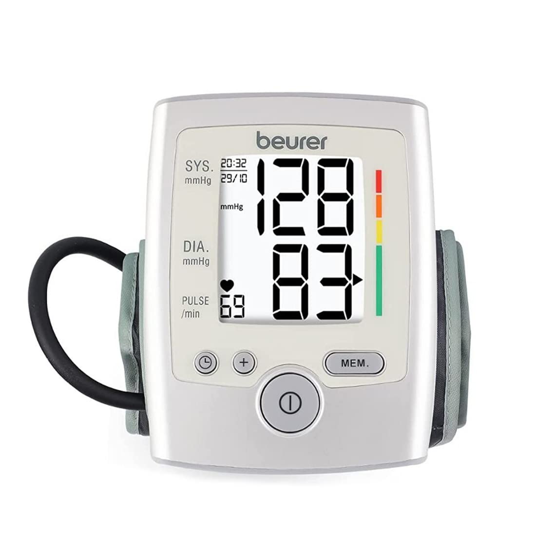 Beurer BM 35 Upper Arm Blood Pressure Monitor (Silver)