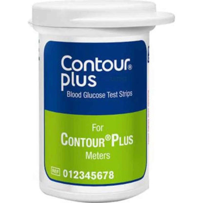 Contour Plus Blood Glucose Test Strip (25 Strips)  Contour Plus Glucometer 25 Test Strips Pack