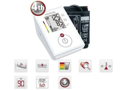 Rossmax CH155 Blood Pressure Machine Digital,Swiss Design Automatic BP Machine Accurate BP Monitor, Easy-to-Use, (White)